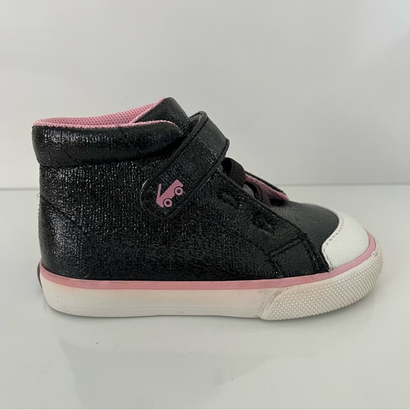 SEE KAI RUN Drew High Top Sneaker in Metallic Black - Picture 1 of 13